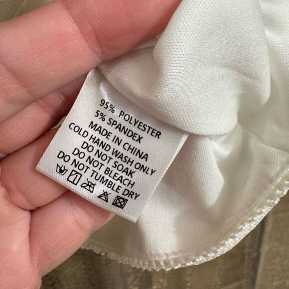 White Fox White Hook Eye Closure Corset Style Crop Top XL - Picture 5 of 8